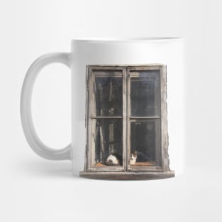 Window Cat Mug